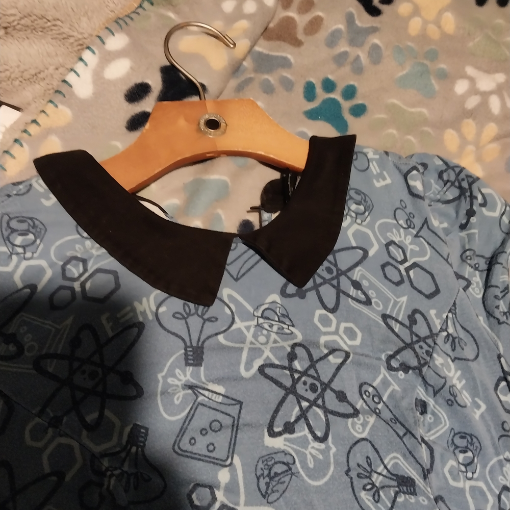 Cartoon Network Blue Patterned Dress Dexters Labratory - Picture 2 of 4